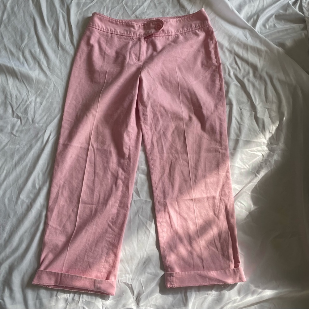 Sigrid Olsen Pink Cropped Pants